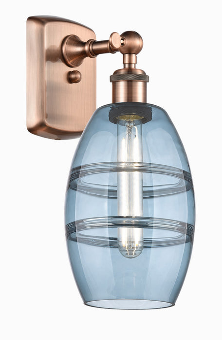 Innovations 516-1W-AC-G557-6BL One Light Wall Sconce, Antique Copper