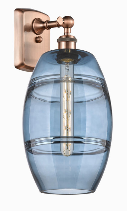 Innovations 516-1W-AC-G557-8BL One Light Wall Sconce, Antique Copper