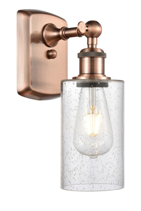 Innovations 516-1W-AC-G804 One Light Wall Sconce, Antique Copper