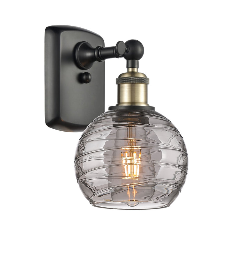 Innovations 516-1W-BAB-G1213-6SM One Light Wall Sconce, Black Antique Brass