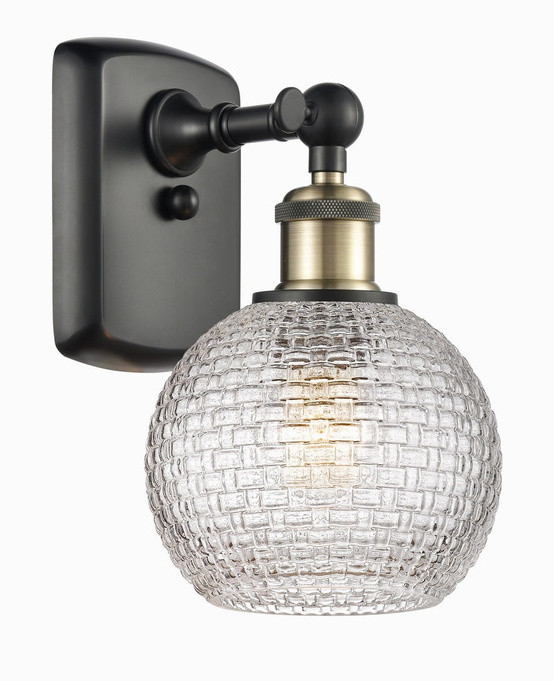Innovations 516-1W-BAB-G122C-6CL One Light Wall Sconce, Black Antique Brass