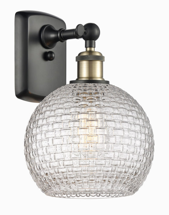 Innovations 516-1W-BAB-G122C-8CL One Light Wall Sconce, Black Antique Brass