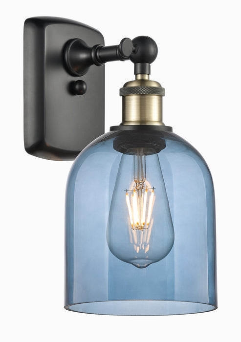 Innovations 516-1W-BAB-G558-6BL One Light Wall Sconce, Black Antique Brass