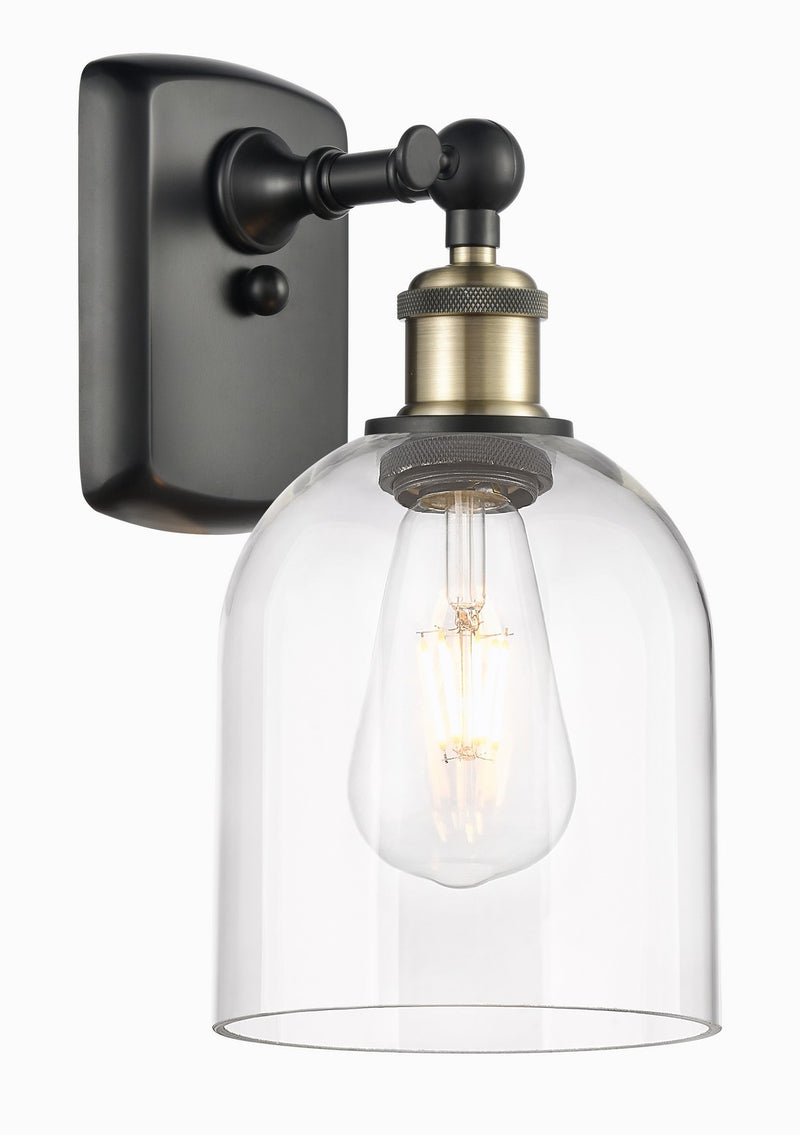 Innovations 516-1W-BAB-G558-6CL One Light Wall Sconce, Black Antique Brass