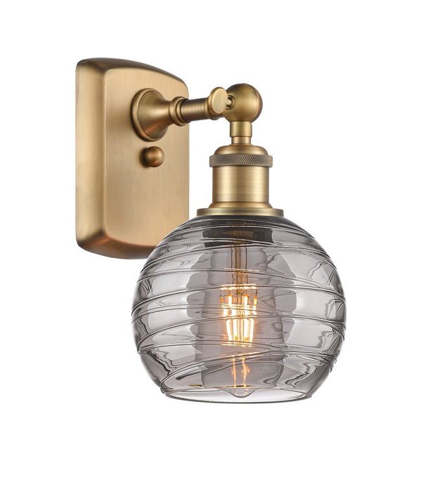 Innovations 516-1W-BB-G1213-6SM One Light Wall Sconce, Brushed Brass