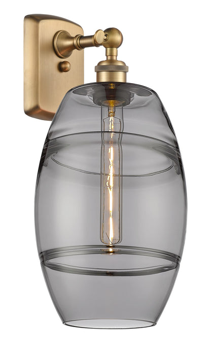 Innovations 516-1W-BB-G557-8SM One Light Wall Sconce, Brushed Brass