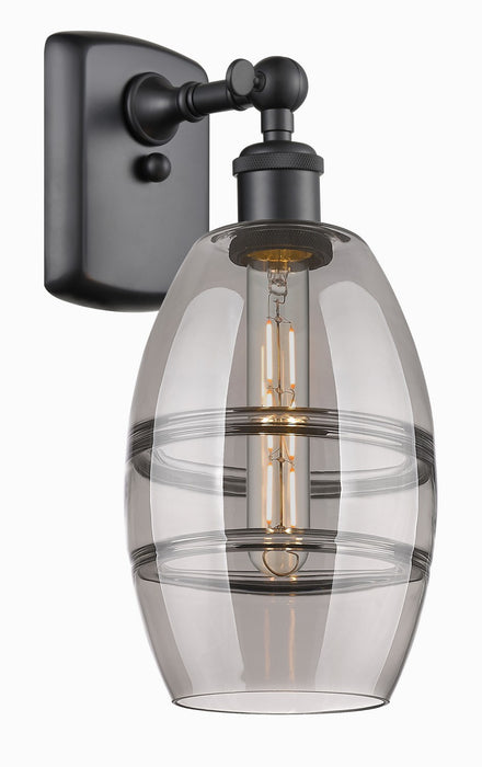 Innovations 516-1W-BK-G557-6SM One Light Wall Sconce, Matte Black