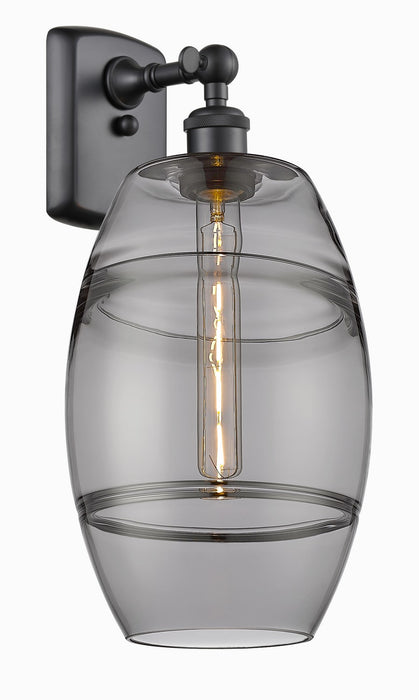Innovations 516-1W-BK-G557-8SM One Light Wall Sconce, Matte Black