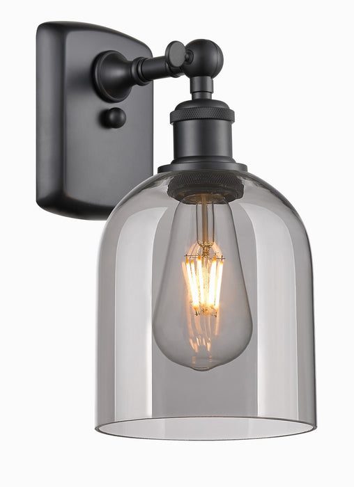 Innovations 516-1W-BK-G558-6SM One Light Wall Sconce, Matte Black