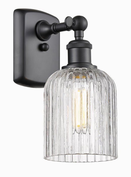 Innovations 516-1W-BK-G559-5CL One Light Wall Sconce, Matte Black