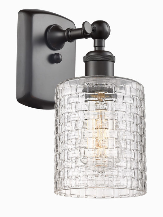 Innovations 516-1W-OB-G112C-5CL One Light Wall Sconce, Oil Rubbed Bronze