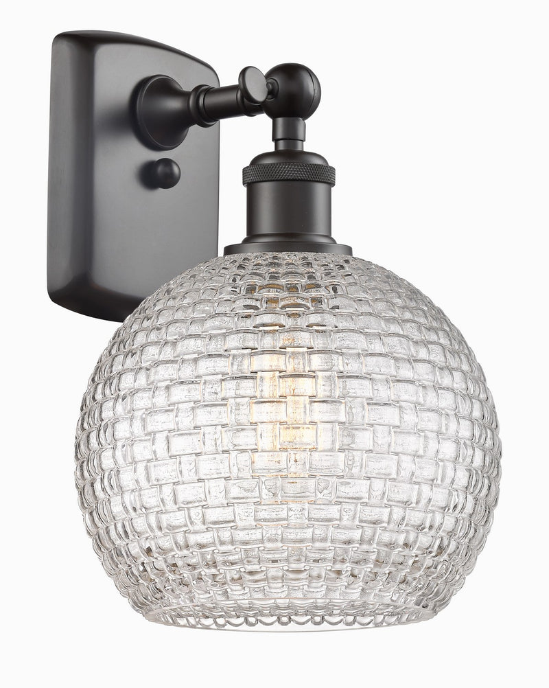Innovations 516-1W-OB-G122C-8CL One Light Wall Sconce, Oil Rubbed Bronze