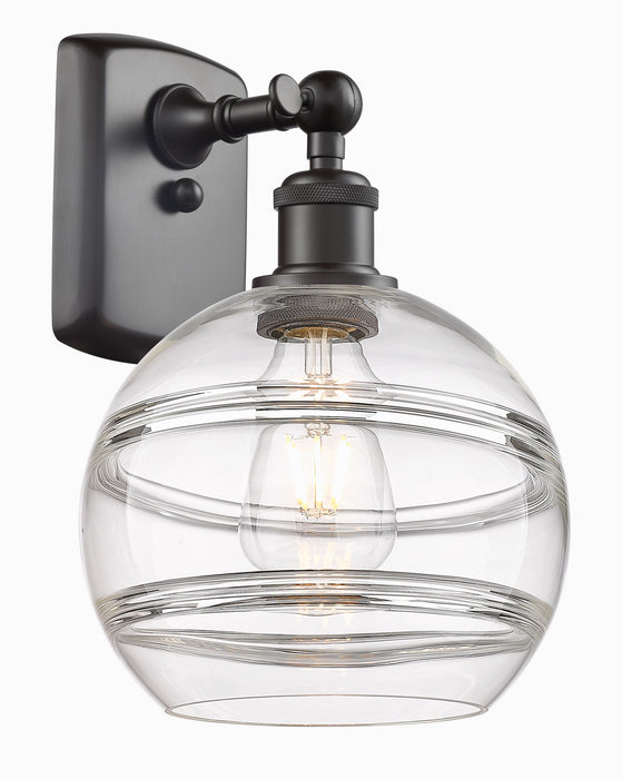Innovations 516-1W-OB-G556-8CL One Light Wall Sconce, Oil Rubbed Bronze