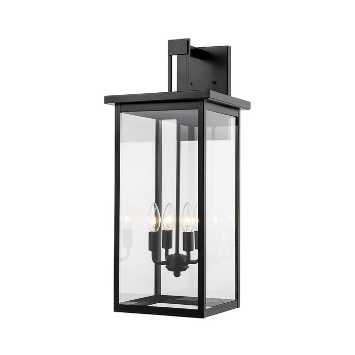 Millennium 2603-PBK Four Light Outdoor Wall Sconce, Powder Coated Black