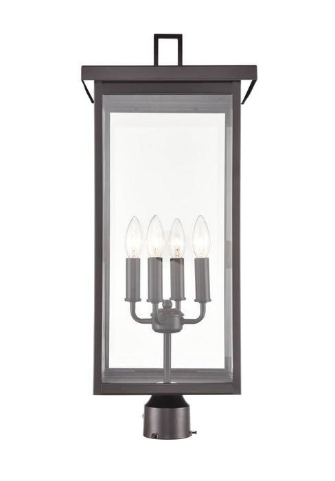 Millennium 2604-PBZ Four Light Outdoor Post Lantern, Powder Coated Bronze