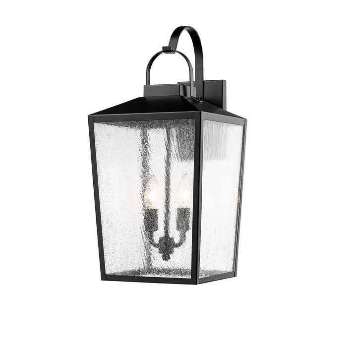 Millennium 2653-PBK Two Light Outdoor Wall Sconce, Powder Coated Black