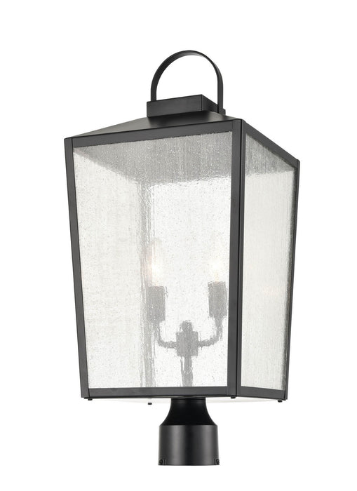 Millennium 2654-PBK Two Light Outdoor Post Lantern, Powder Coated Black