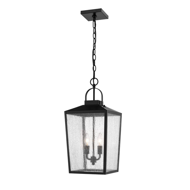 Millennium 2655-PBK Two Light Outdoor Hanging Lantern, Powder Coated Black