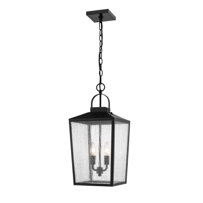 Millennium 2655-PBK Two Light Outdoor Hanging Lantern, Powder Coated Black