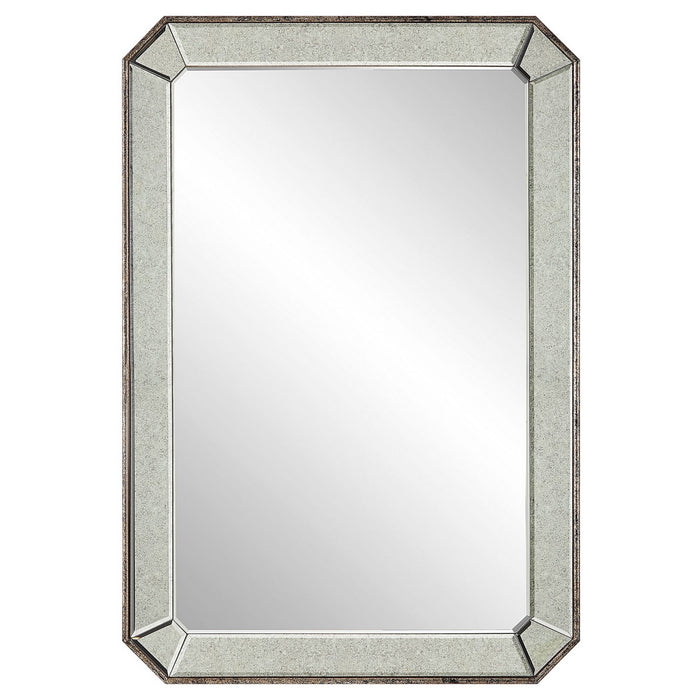 Uttermost 09927 Vanity Mirror, Antiqued Silver