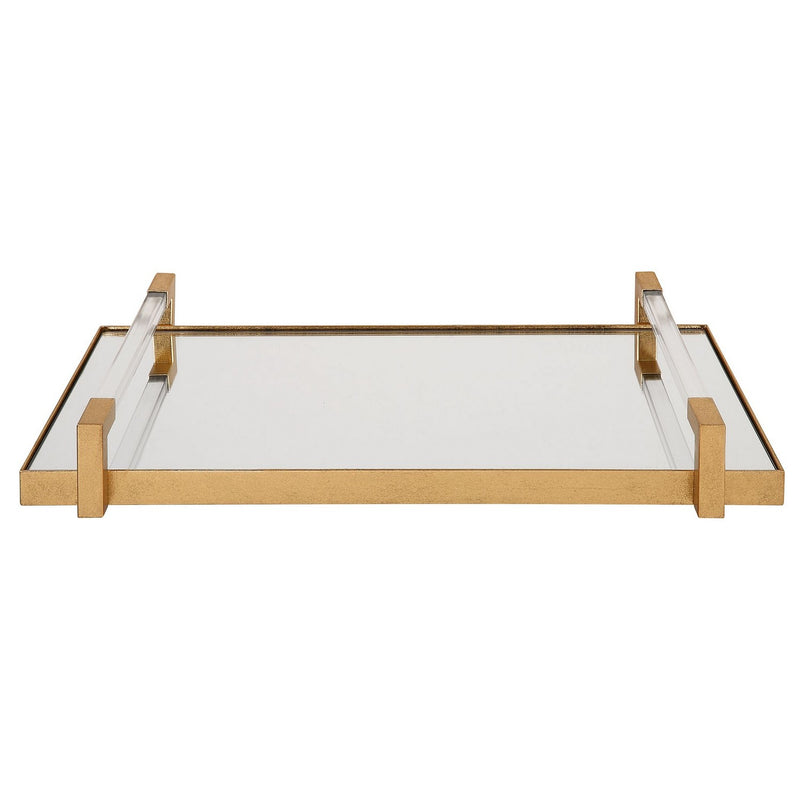 Uttermost 18083 Tray, Antiqued Gold Leaf