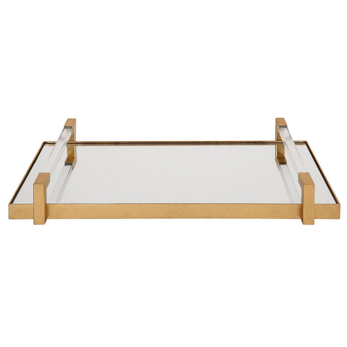 Uttermost 18083 Tray, Antiqued Gold Leaf