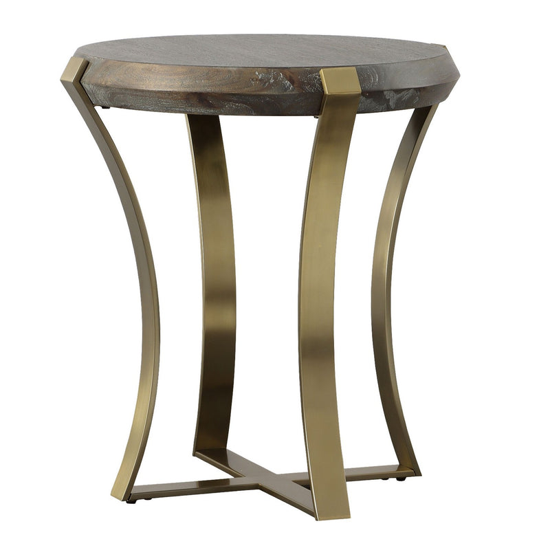 Uttermost 22940 Side Table, Brushed Brass