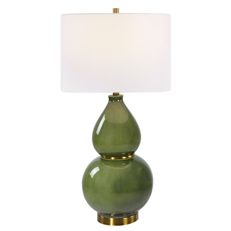 Uttermost 30203-1 One Light Table Lamp, Antiqued Brass