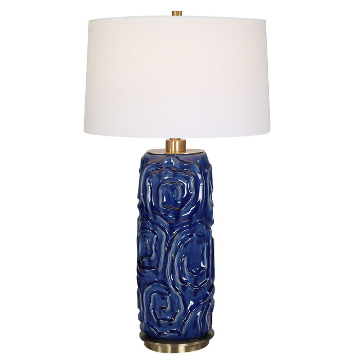 Uttermost 30221-1 One Light Table Lamp, Antiqued Brass