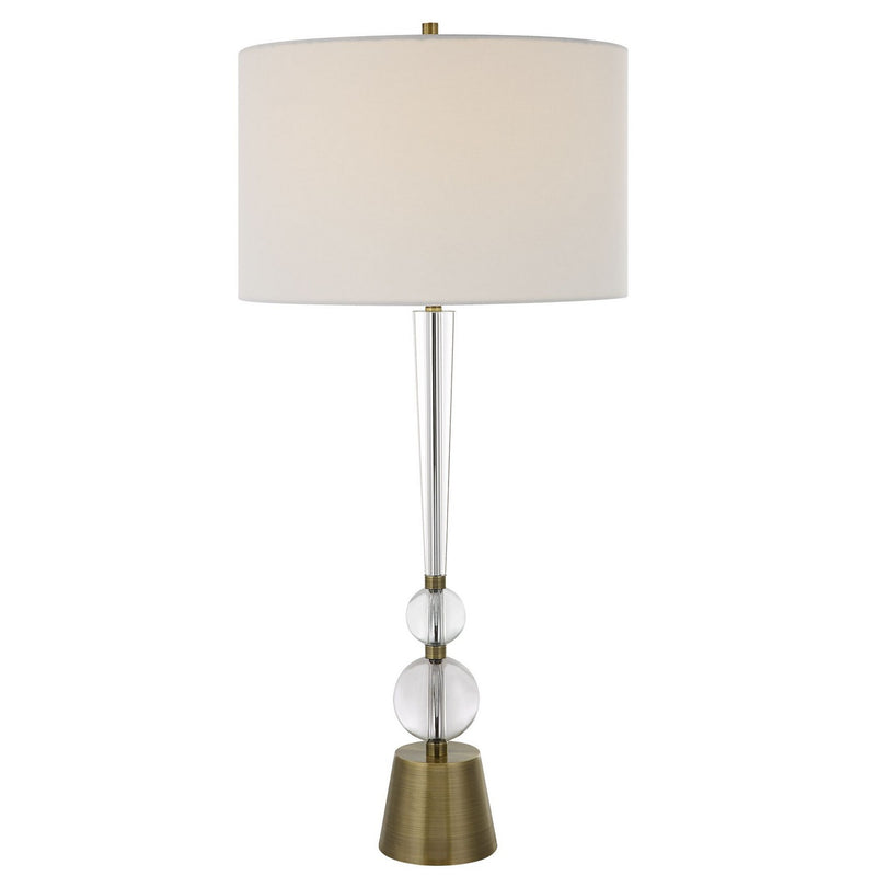 Uttermost 30233 One Light Table Lamp, Antiqued Brass