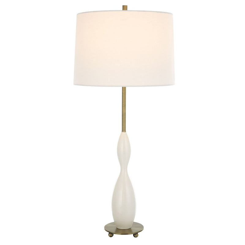 Uttermost 30235 One Light Table Lamp, Antiqued Brass