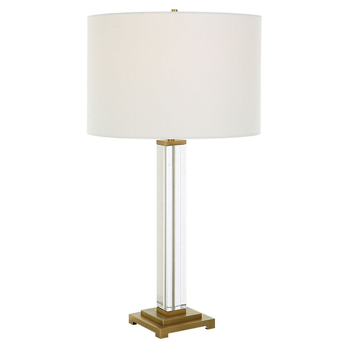 Uttermost 30237 One Light Table Lamp, Antique Brass