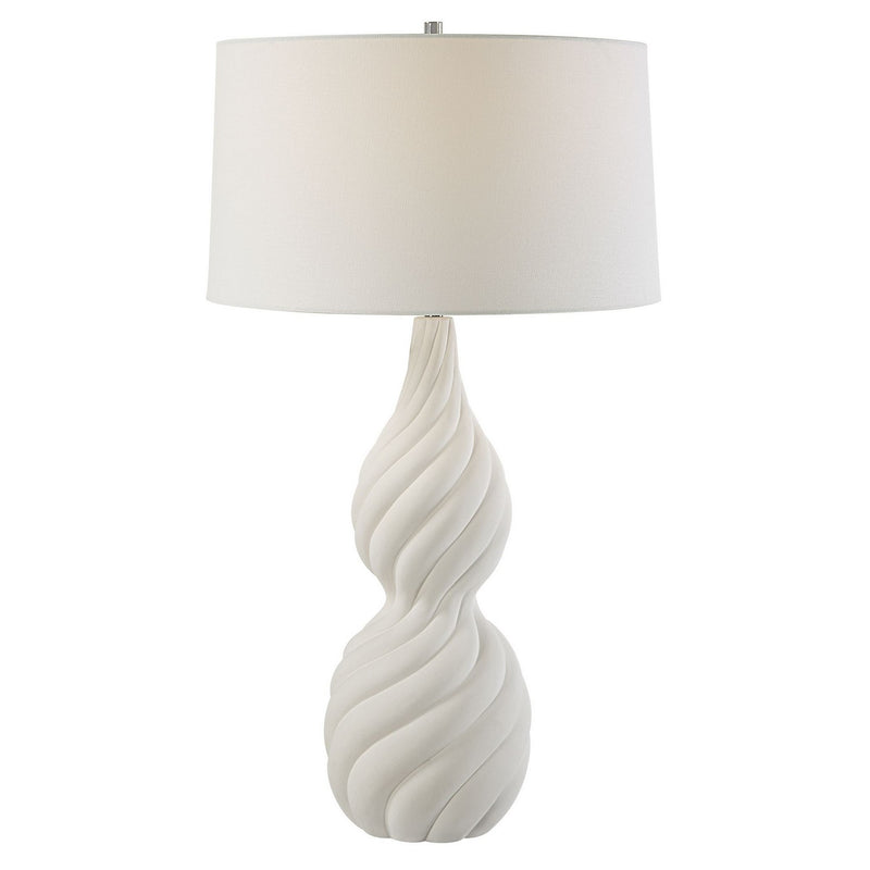 Uttermost 30240 One Light Table Lamp, Polished Nickel