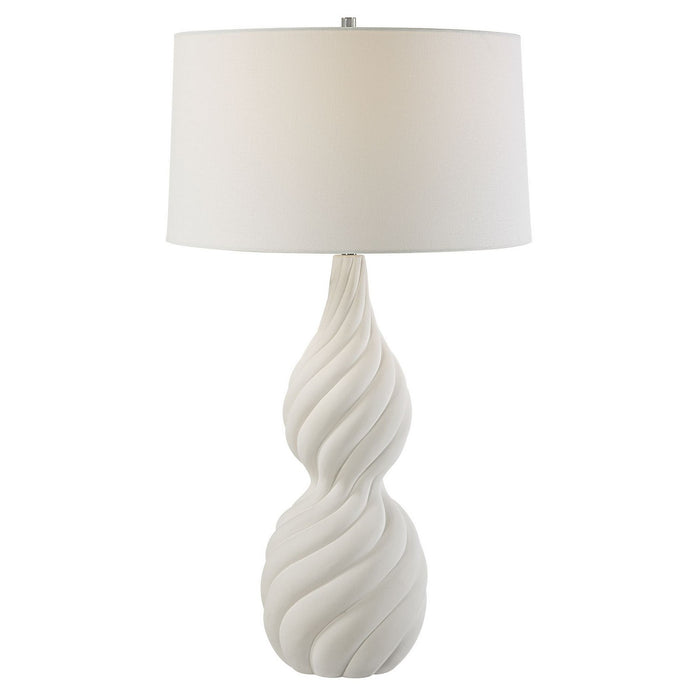 Uttermost 30240 One Light Table Lamp, Polished Nickel