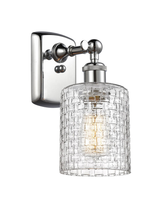 Innovations 516-1W-PC-G112C-5CL One Light Wall Sconce, Polished Chrome