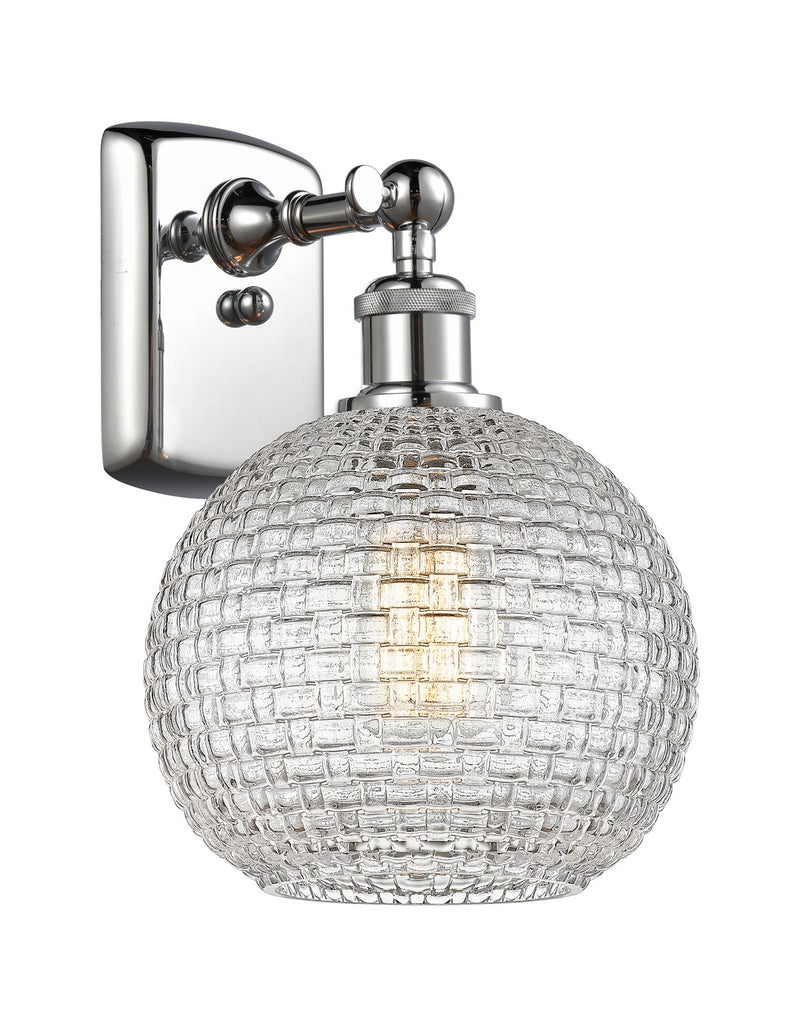 Innovations 516-1W-PC-G122C-8CL One Light Wall Sconce, Polished Chrome