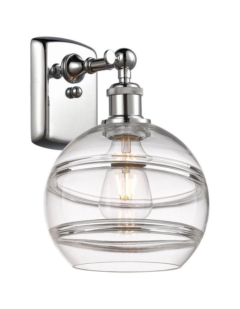 Innovations 516-1W-PC-G556-8CL One Light Wall Sconce, Polished Chrome