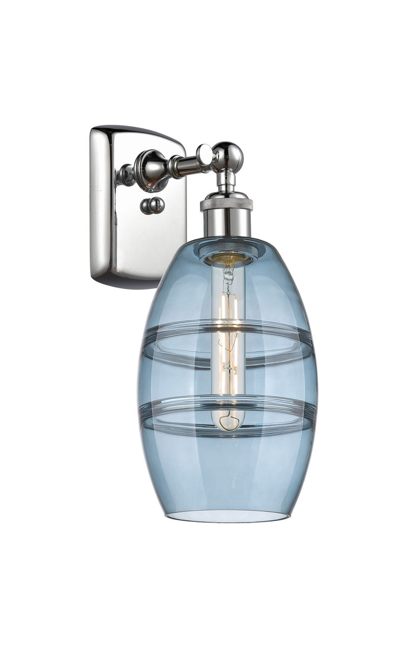 Innovations 516-1W-PC-G557-6BL One Light Wall Sconce, Polished Chrome