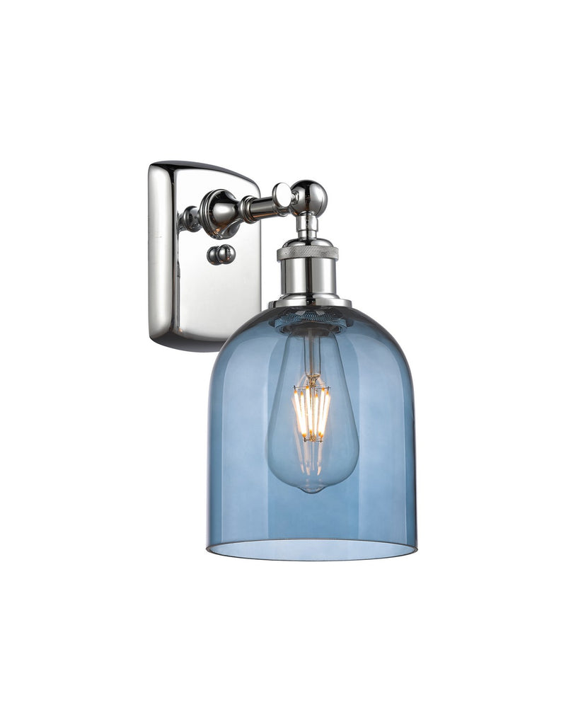 Innovations 516-1W-PC-G558-6BL One Light Wall Sconce, Polished Chrome