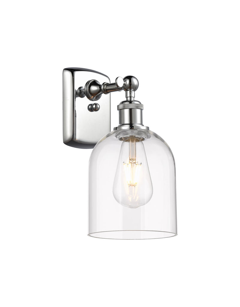 Innovations 516-1W-PC-G558-6CL One Light Wall Sconce, Polished Chrome