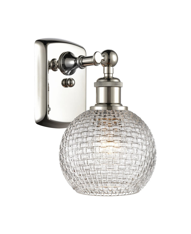 Innovations 516-1W-PN-G122C-6CL One Light Wall Sconce, Polished Nickel