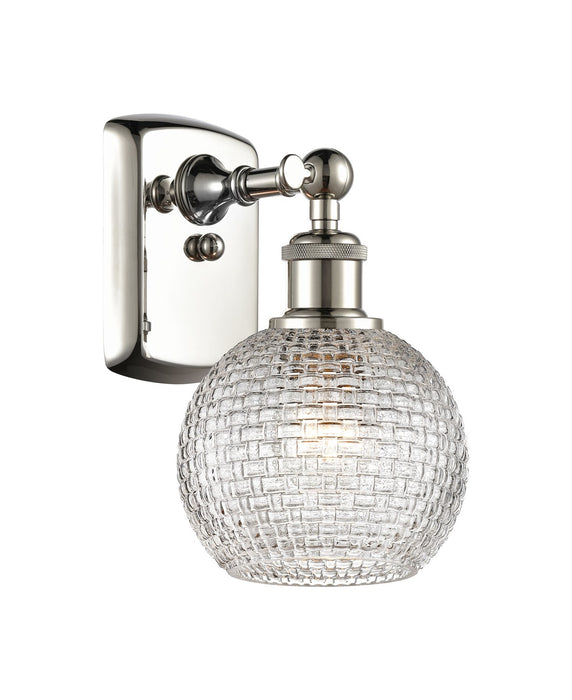 Innovations 516-1W-PN-G122C-6CL One Light Wall Sconce, Polished Nickel