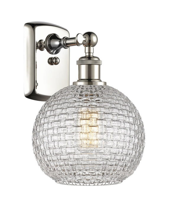 Innovations 516-1W-PN-G122C-8CL One Light Wall Sconce, Polished Nickel