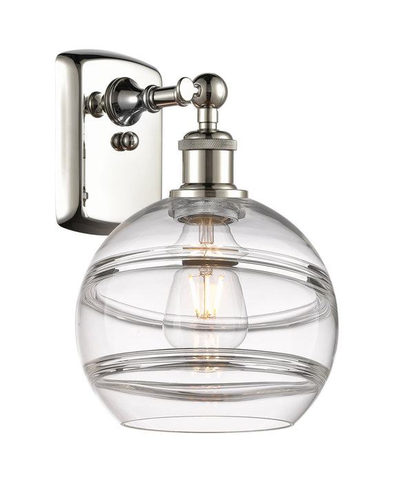 Innovations 516-1W-PN-G556-8CL One Light Wall Sconce, Polished Nickel