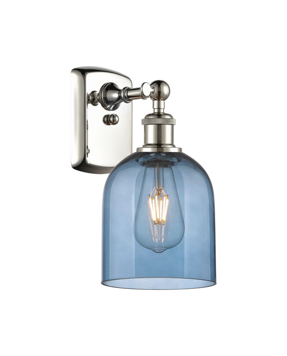 Innovations 516-1W-PN-G558-6BL One Light Wall Sconce, Polished Nickel
