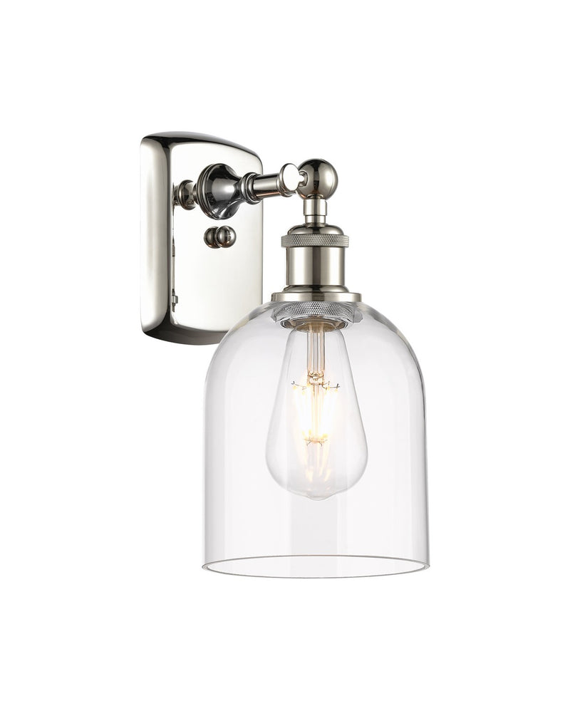 Innovations 516-1W-PN-G558-6CL One Light Wall Sconce, Polished Nickel