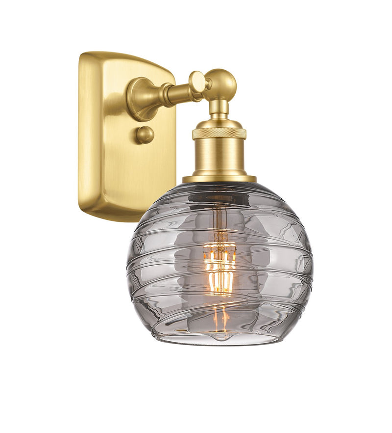 Innovations 516-1W-SG-G1213-6SM One Light Wall Sconce, Satin Gold