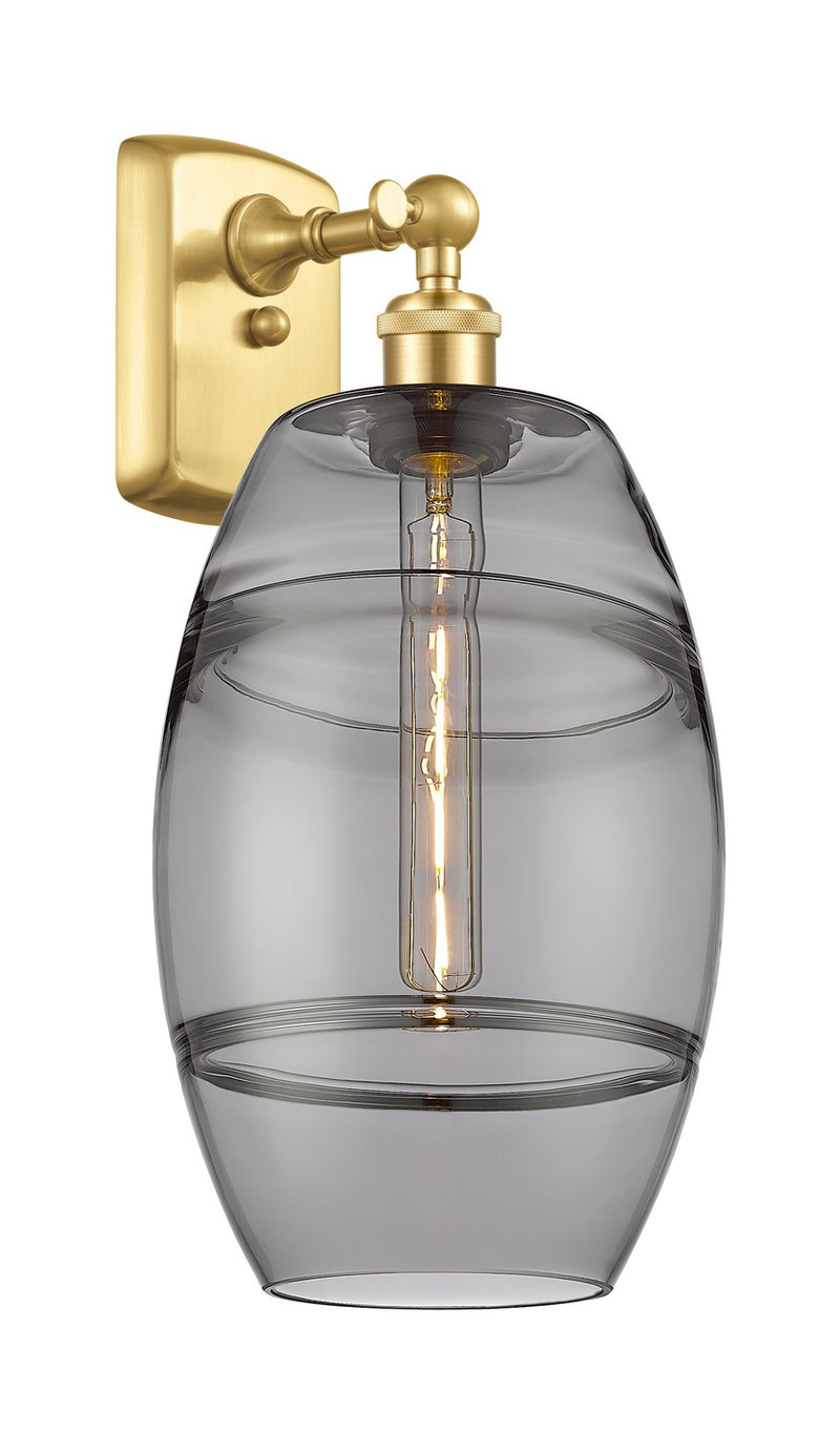 Innovations 516-1W-SG-G557-8SM One Light Wall Sconce, Satin Gold