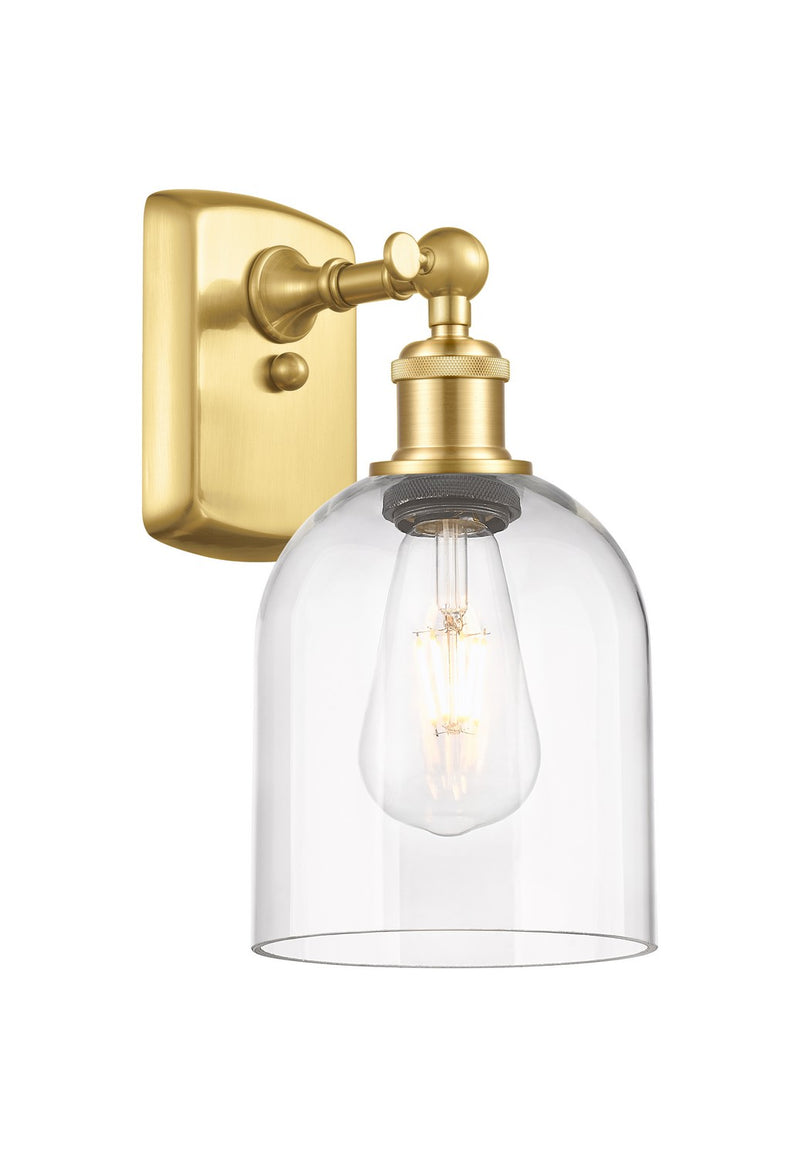 Innovations 516-1W-SG-G558-6CL One Light Wall Sconce, Satin Gold