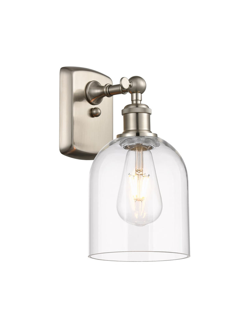 Innovations 516-1W-SN-G558-6CL One Light Wall Sconce, Brushed Satin Nickel